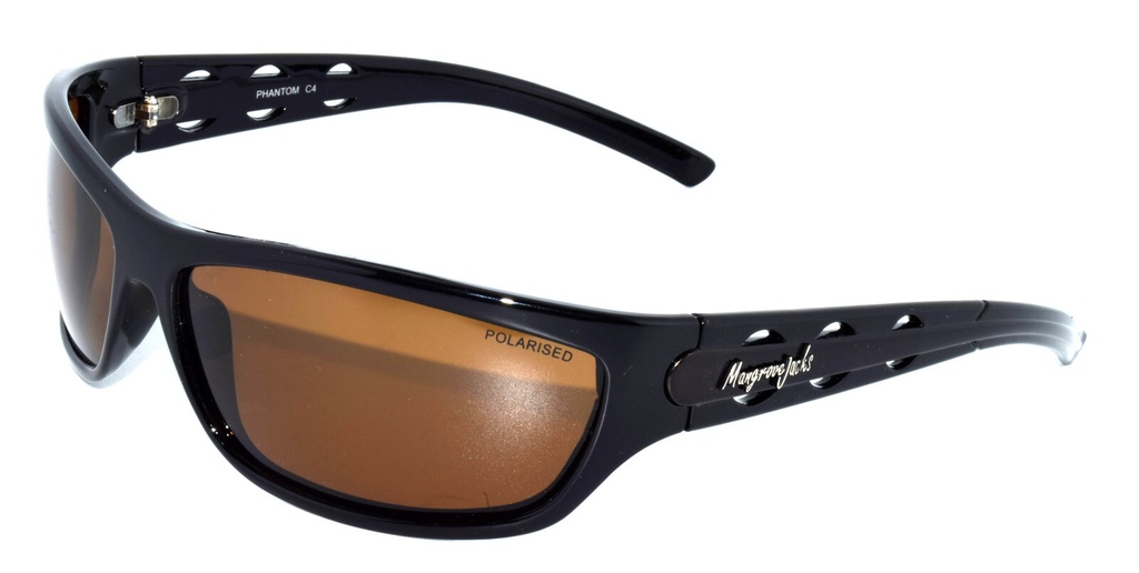 Mangrove Jacks Phantom C4 Black & Brown / Brown Polarised Lenses