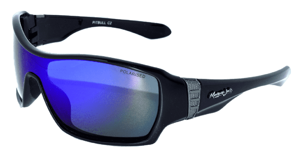 Mangrove Jacks Pitbull C2 Black / Blue Revo Polarised Lenses