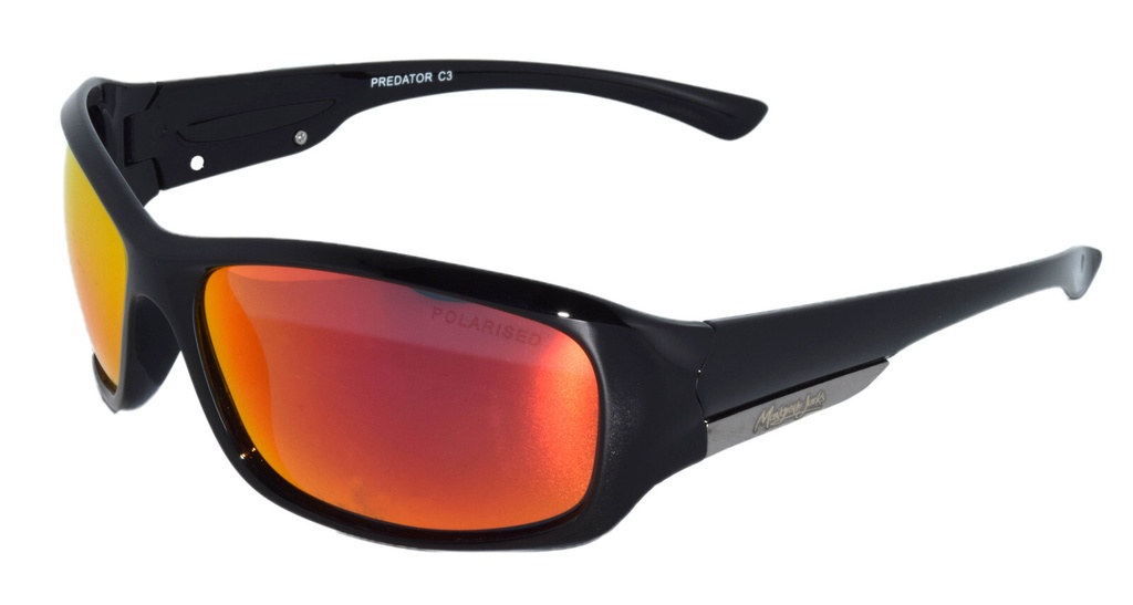 Mangrove Jacks Predator C3 Black / Red Revo Polarised Lenses