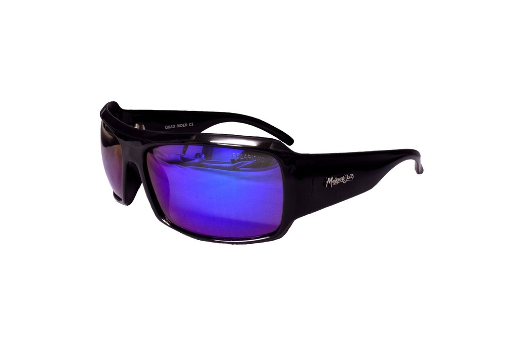 Mangrove Jacks Quad Rider C2 Black / Blue Mirror Polarised Lenses