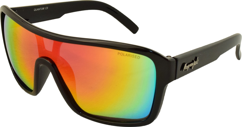Mangrove Jacks Quantum C3 Black and Crystal Red / Red Revo Polarised Lenses