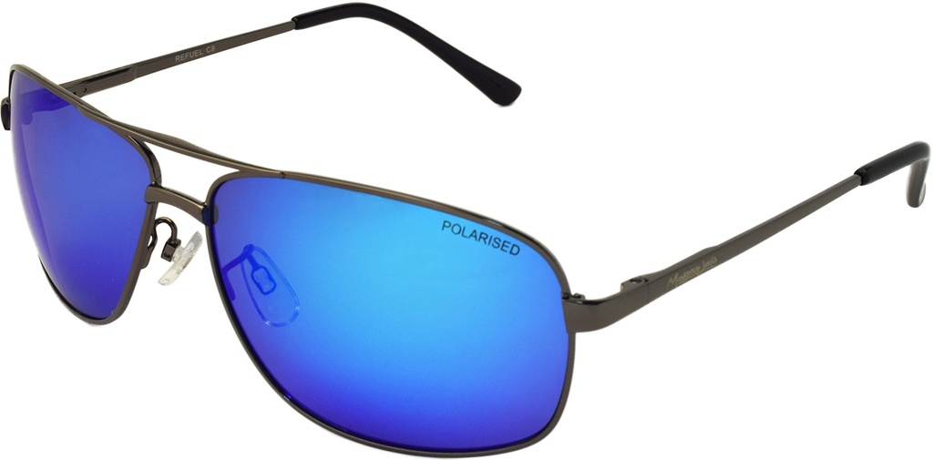 Mangrove Jacks Refuel C8 Gunmetal / Ice Blue Revo Polarised Lenses
