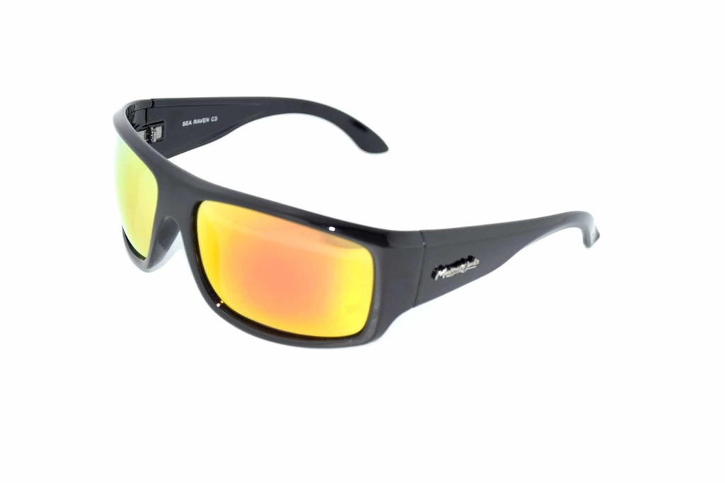 Mangrove Jacks Sea Raven C3 Black / Red Revo Polarised Lenses