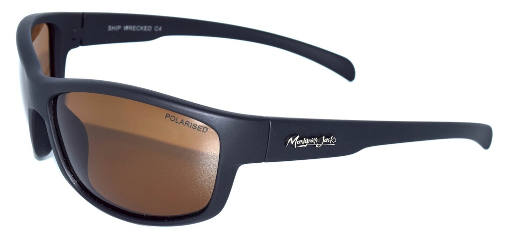 Mangrove Jacks Ship Wrecked C4 Matte Black / Brown Polarised Lenses