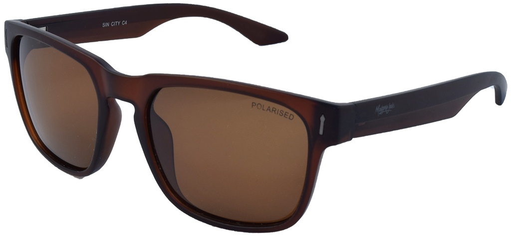 Mangrove Jacks Sin City C4 Matte Crystal Dark Brown / Brown Polarised Lenses