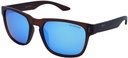 Mangrove Jacks Sin City C8 Matte Crystal Dark Brown / Ice Blue Revo Polarised Lenses