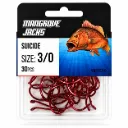 Mangrove Jacks Suicide Hook Red | Size 3/0 | 30 Pack