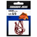 Mangrove Jacks Suicide Hook Red | Size 6/0 | 6 Pack