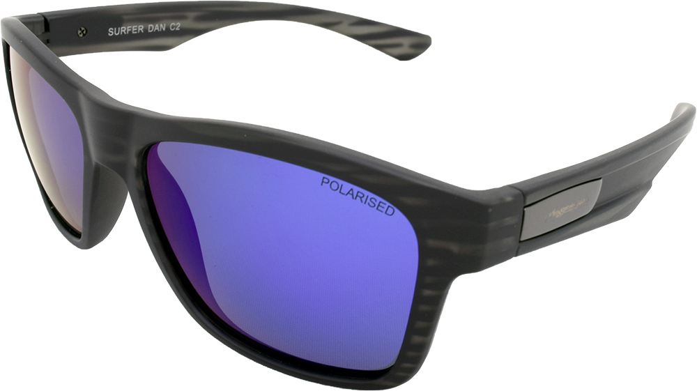 Mangrove Jacks Surfer Dan C2 Matte Crystal Grey / Blue Revo Polarised Lenses