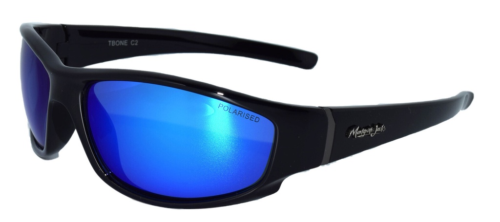 Mangrove Jacks Tbone C2 Black / Blue Revo Polarised Lenses