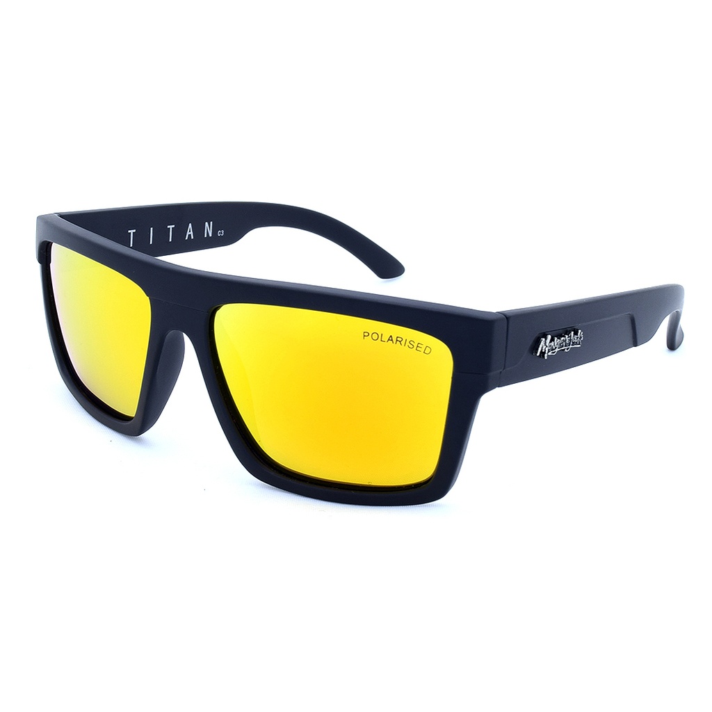 [9337217005797] Mangrove Jacks Titan C3 Matte Black / Red Revo Polarised Lenses