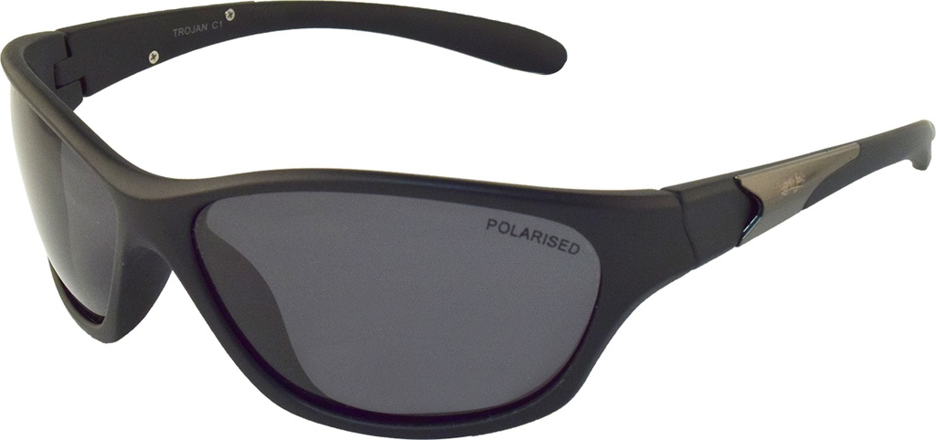 [9340457015846] Mangrove Jacks Trojan C1 Black / Smoke Polarised Lenses