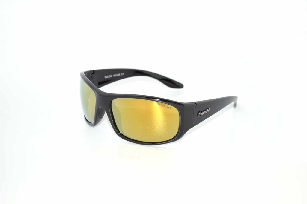 [9337217014959] Mangrove Jacks Watch House C7 Black / Gold Revo Polarised Lenses