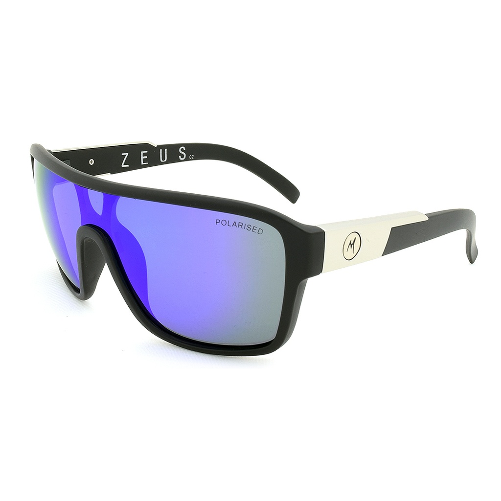 [9337217005872] Mangrove Jacks Zeus C2 Matte Black / Blue Revo Polarised Lenses