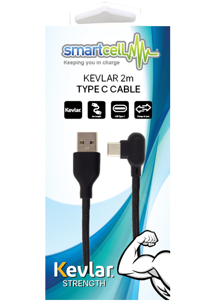 Kevlar 2m Type C Cable - Smartcell