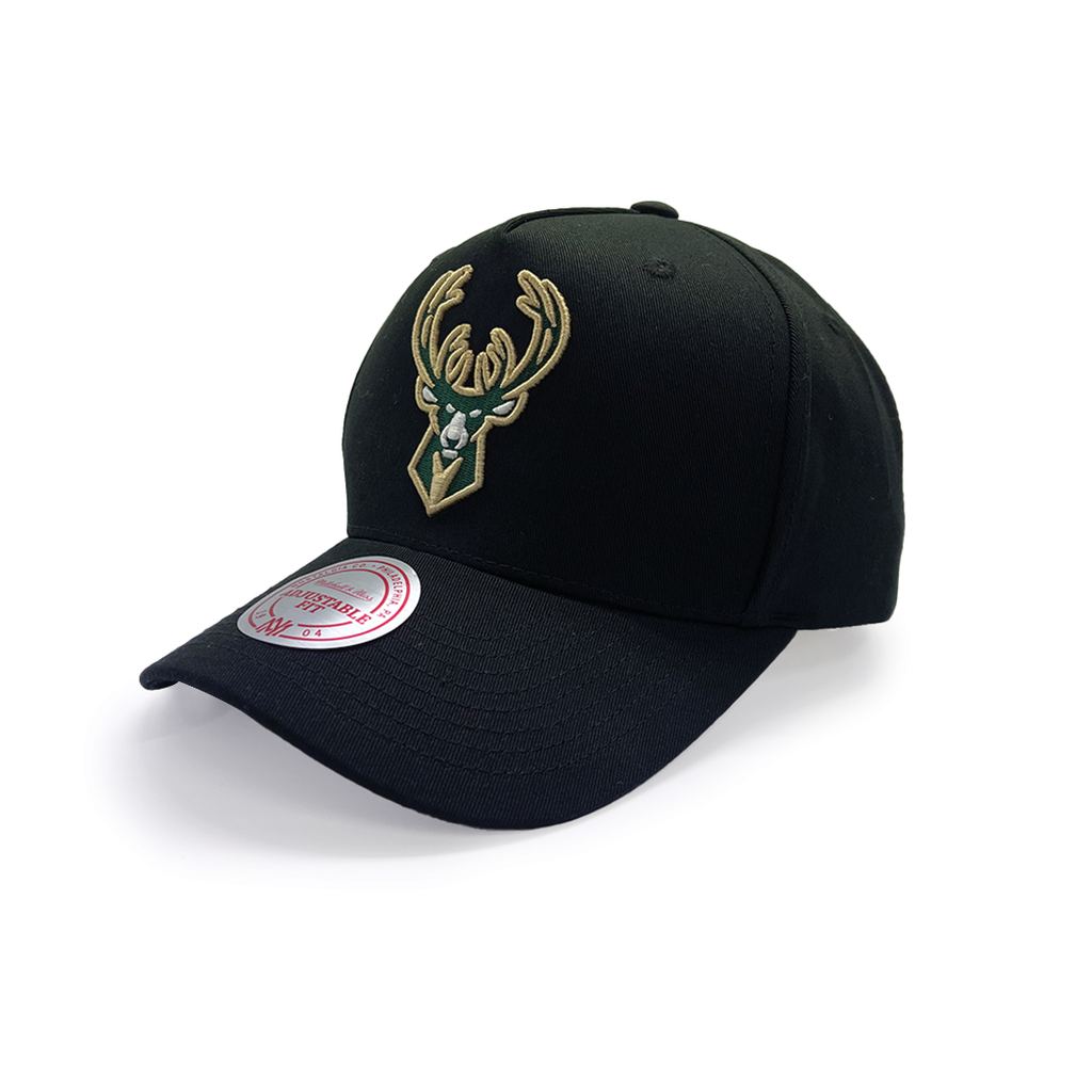 Mitchell & Ness Milwaukee Bucks MVP Team Colour Logo Black OSFM