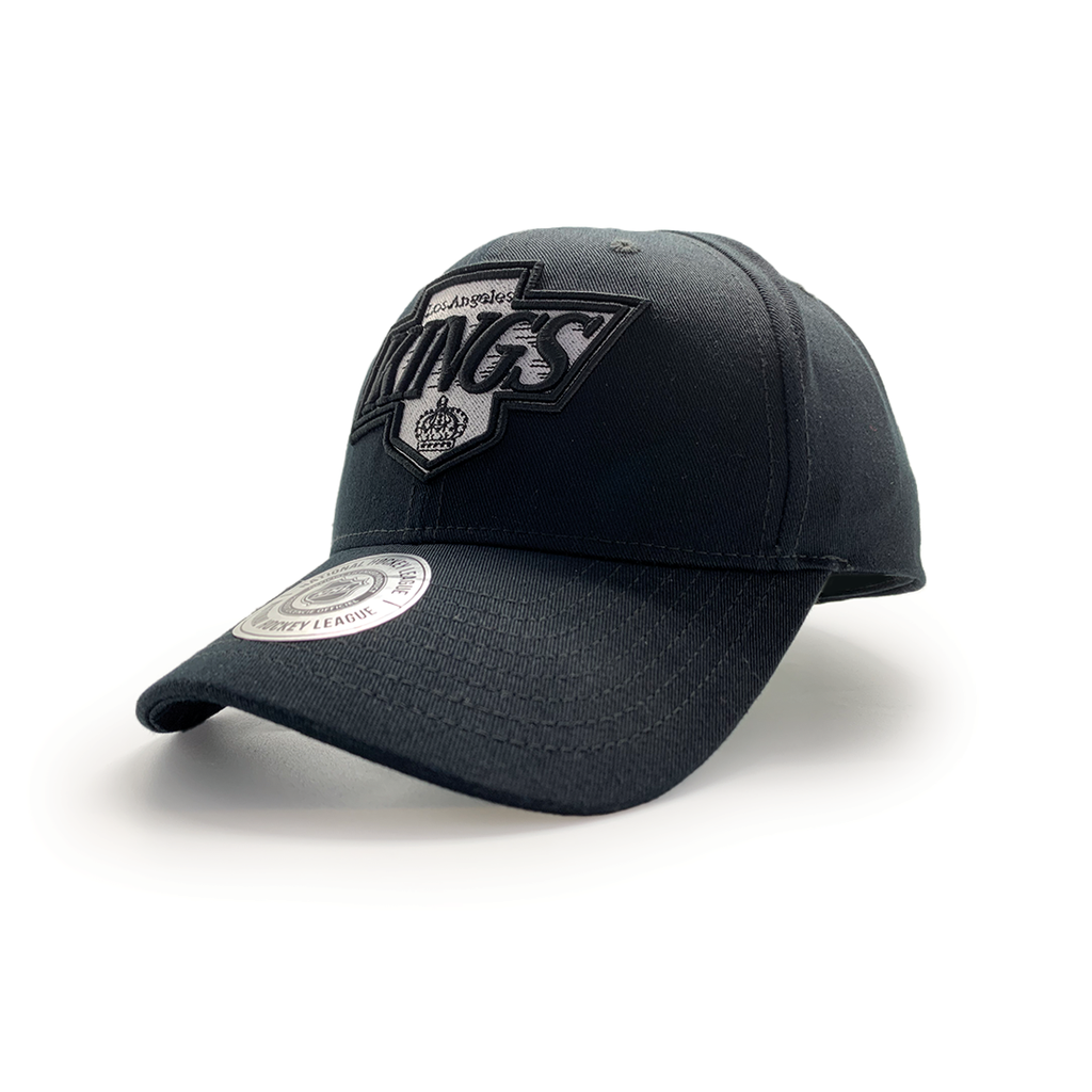Mitchell & Ness Pro Crown Los Angeles Kings MN Logo NHL Faded Black OSFM MJLK1176