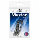 Mustad Carlisle Bait Hook Black | Size 1/0 | 8 Pack