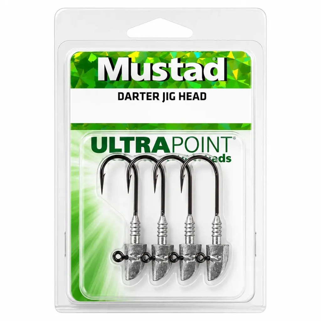 Mustad Darter Jig Head | Size 1 | 3 Grams | 5 Pack