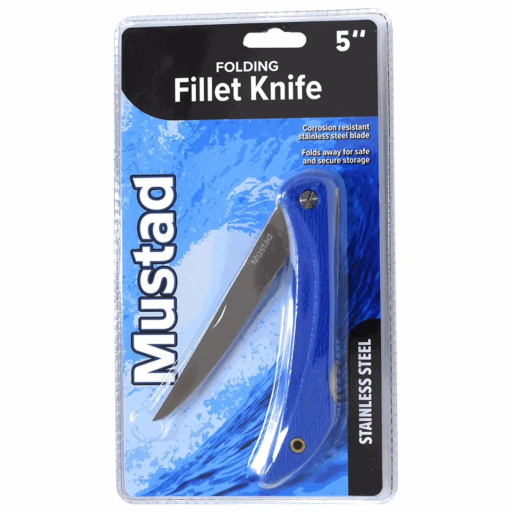 Mustad Folding Fillet Lock Knife | 5 Inch