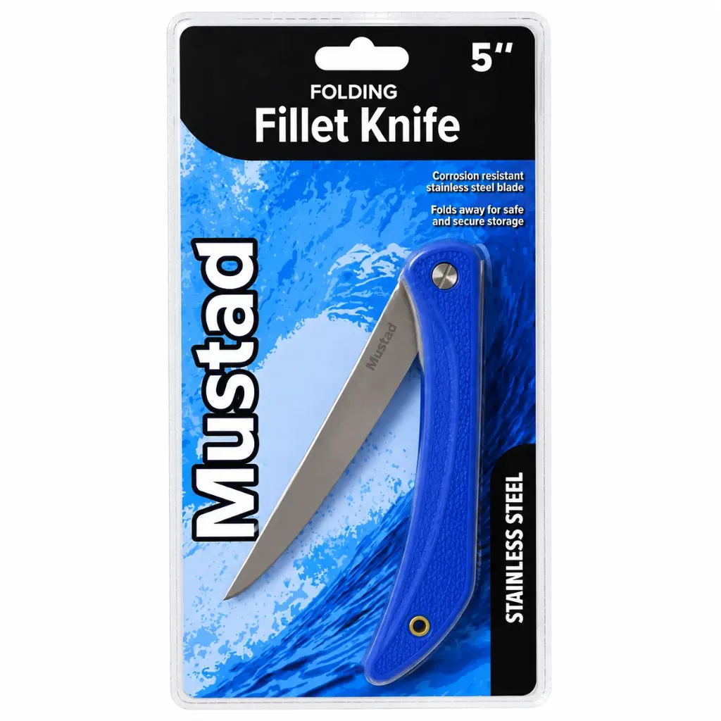 Mustad Folding Fillet Lock Knife | 5 Inch