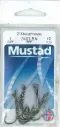 Mustad O'Shaughnessy Live Bait Hook Black | Size 1 | 10 Pack