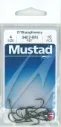 Mustad O'Shaughnessy Live Bait Hook Black | Size 4 | 10 Pack