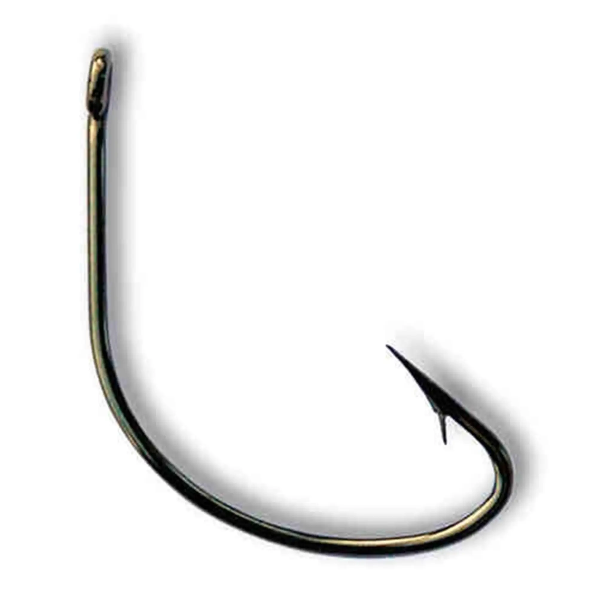 Mustad Wide Gap Hook Black | Size 3/0 | 8 Pack
