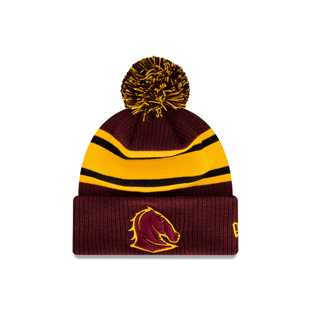 New Era Brisbane Broncos Beanie Kick Off 2023 Maroon OSFM