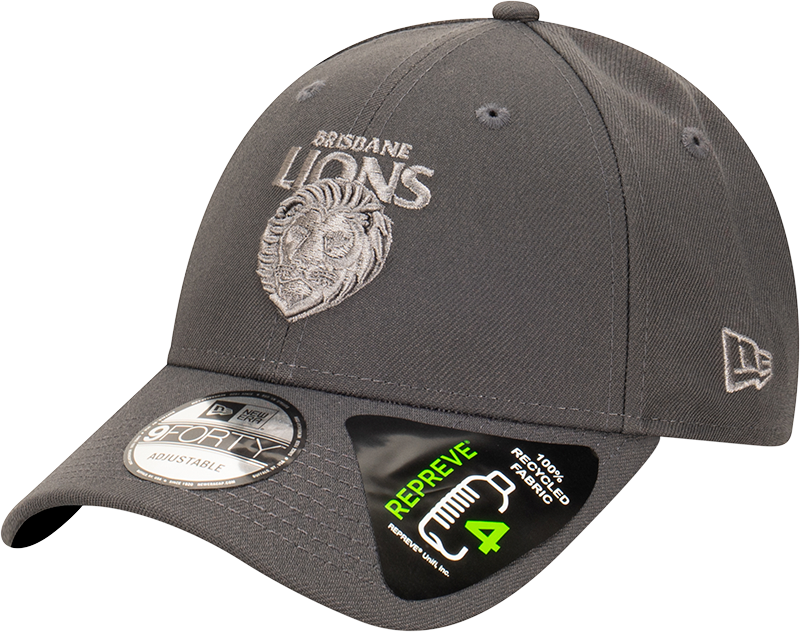New Era Brisbane Lions 9Forty Tonal Repreve Graphite OSFM