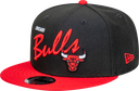 New Era Chicago Bulls 9Fifty Vintage Script Black/Red OSFM