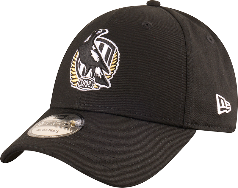 New Era Collingwood Magpies 9Forty Badged Black OSFM