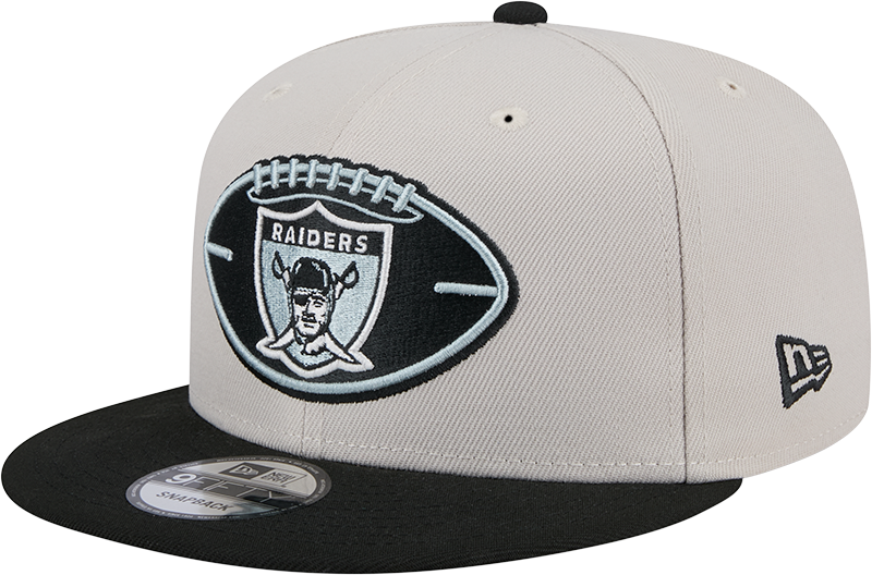 New Era Las Vegas Raiders 9Fifty NFL24 Sideline Historic Stone w Official Team Colours OSFM