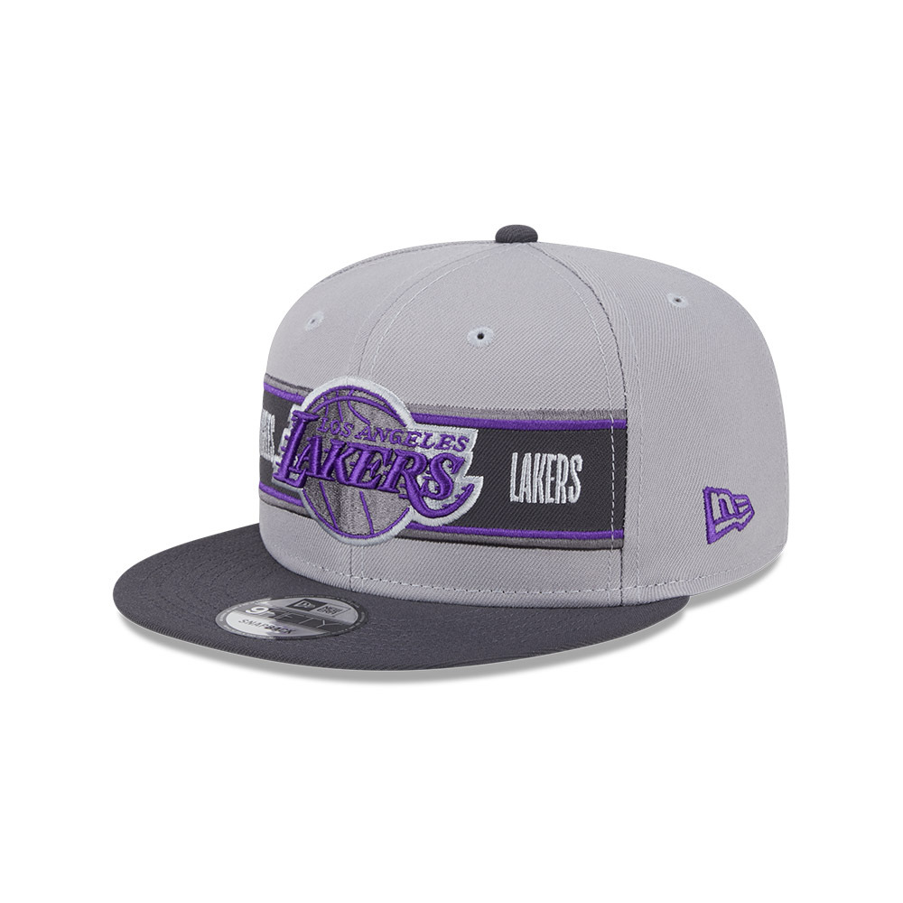 New Era Los Angeles Lakers 9Fifty Draft 2024 Graphite OSFM