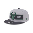New Era Milwaukee Bucks 9Fifty Draft 2024 Graphite OSFM