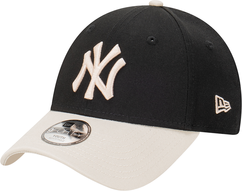 New Era New York Yankees 9Forty Youth Kids Black Stone