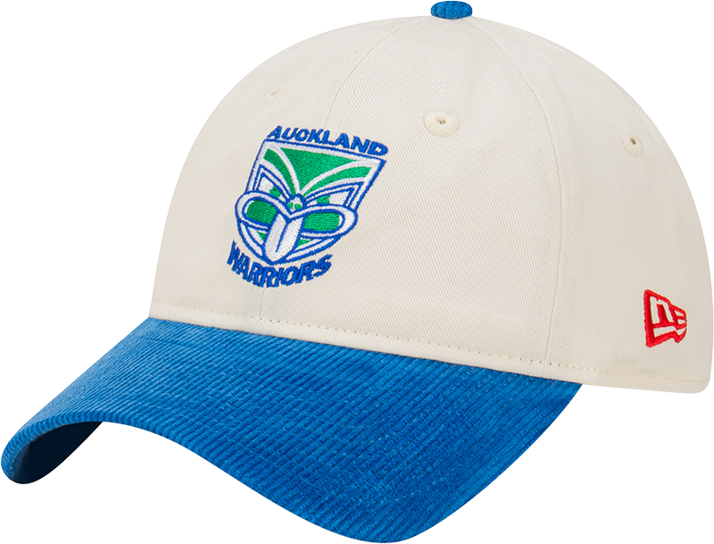 New Era New Zealand Warriors 9Twenty Retro 2-Tone Cord Beige/Blue OSFM