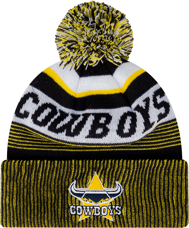 [197707149849] New Era North Queensland Cowboys Beanie Heritage Blue OSFM