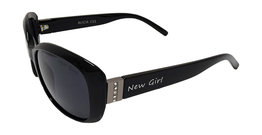 [9337217005308] New Girl Alicia C11 Shiny Black / Smoke Lenses