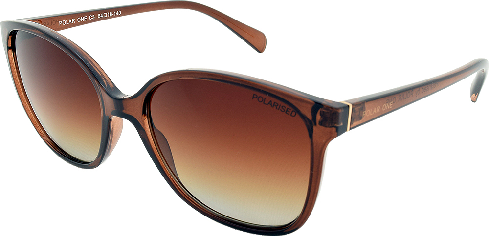 Polar One P3532 C3 Dark Tortoise Brown w Light Gold / Brown Gradient