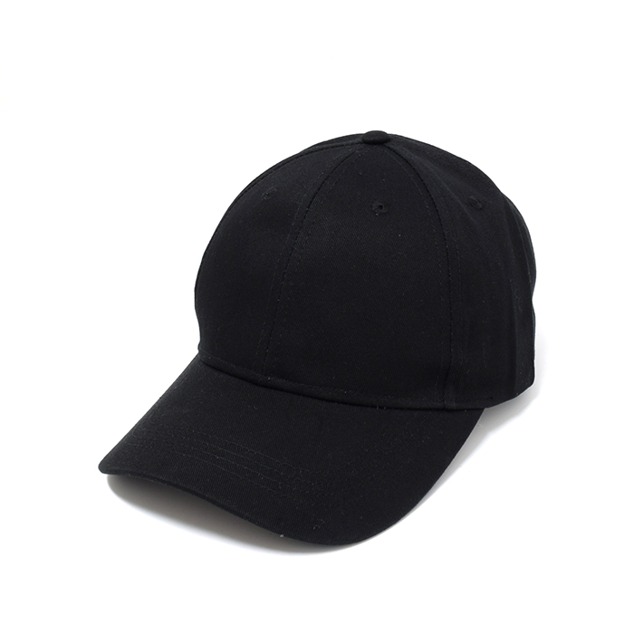 Rocko's 6 Panel Cap Black Blank