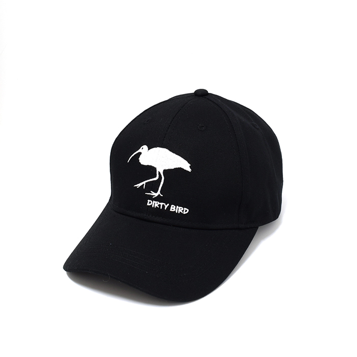 Rockos Caps - Ibis 6 Panel Black (Dirty Bird)