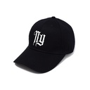 Rockos Caps - NY Logo 6 Panel Black/White