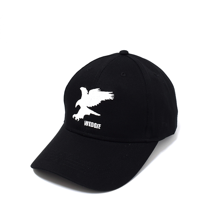 Rockos Caps - Wedgetail 6 Panel Black