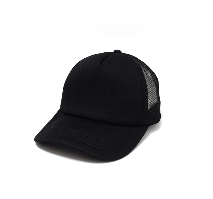 Rockos Caps - Black Trucker Blank