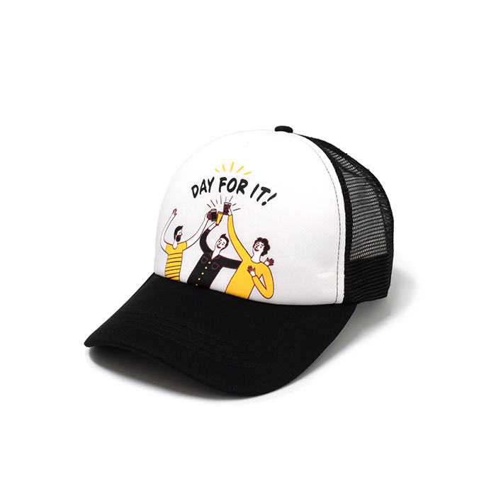 Rockos Caps - Day for it Trucker Black/White