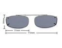 Stalkers Clip On Size 1 Dark Gunmetal Frame / Smoke Polarised Lenses