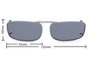 Stalkers Clip On Size 2 Dark Gunmetal Frame / Smoke Polarised Lenses