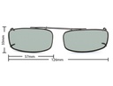 Stalkers Clip On Size 4 Dark Gunmetal Frame / G32 Photochromic Polarised Lenses