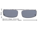 Stalkers Clip On Size 4 Dark Gunmetal Frame / Smoke Polarised Lenses